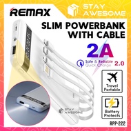 REMAX Powerbank With Built In Cable Powerbank With Cable Slim Powerbank 10000mah Powerbank PD SARPP2