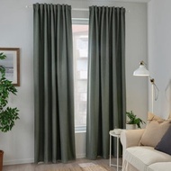 ANNAKAJSA Room darkening curtains Window Curtains green / Curtains Eid Hari Raya Deco Airbnb Homestay Decor Home Deco