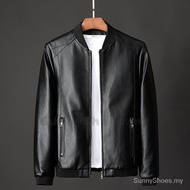 Lelaki Jaket Kulit Lokomotif PU Kulit Jacket Plus Size Jaket Kulit Berkualiti Tinggi Lelaki Leather Jacket Men S93o