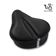 T2P Bike Wide Seat Cushion Gel Bicycle Saddle Cover for Women Men Large Bicycle Saddle