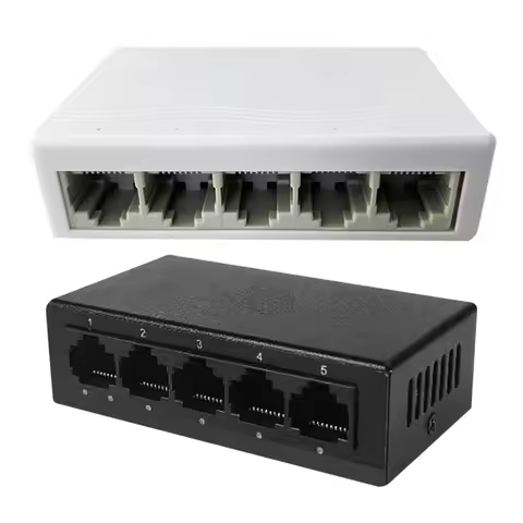 5 Ports Gigabit Ethernet Switch Ethernet Splitter Network Switch 10/100/1000Mbps Mini Network Switch