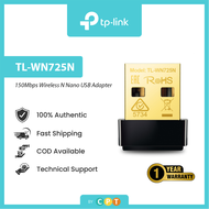 TP-Link | TL-WN725N | Wireless 0 - 50 Mbps | WiFi Nano USB Adapter Receiver Dongle