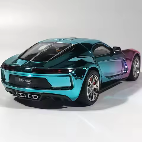 1:24 Atlantic Type57SC Electroplated Supercar Alloy Metal Diecast Model Car Home Decoration & Comput