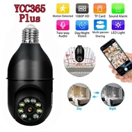 Ycc365 Plus E27 Surveillance Bulb IP Camera Night Vision Full Color Automatic Human Tracking Digital