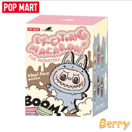 Popmart Bubble Mart Labubu Heart Macaron Linyl Face Blind Box Toy Gift Rabu Cloth Figurine