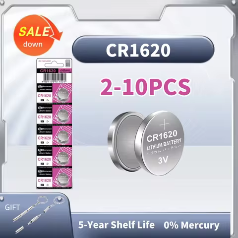 3V CR1620 battery CR 1620 button battery suitable for watches, car audio speakers, scales, shavers D