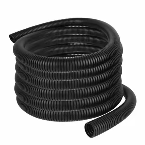 30M 1/4" 3/8" Protective Tube Split Wire Loom Conduit Polyethylene Black Color Insulation Corrugated