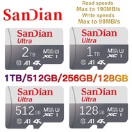 Micro TF SD Card 2TB High Speed 1TB TF SD Memory Card 1TB Mobile Phone Computer Camera Flash Memory 