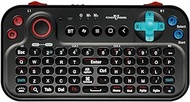 FUNDIAN Bluetooth Pocket Keyboard V2 with Jog Mouse and Audio, Black, Remote Wireless Controller Compatible with Smartphone, Laptop, Tablet, Nvidia Shield TV, Xiaomi TV Stick, Mi Box, Fire TV, PV-K02