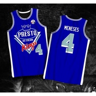 PRESTO ICE CREAM KINGS MENESES 4 PBA JERSEY Full Sublimation Basketball Fanwear Jersey