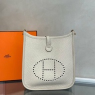 HERMES Mini evelyne - 冰川白金 U