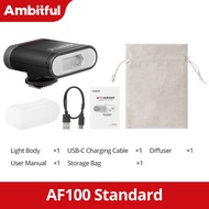Abitful af100 Máy ảnh Mini Flash GN12 5600K Speedlite tiêu chuẩn ngàm gắn đèn cho Sony Canon Nikon M