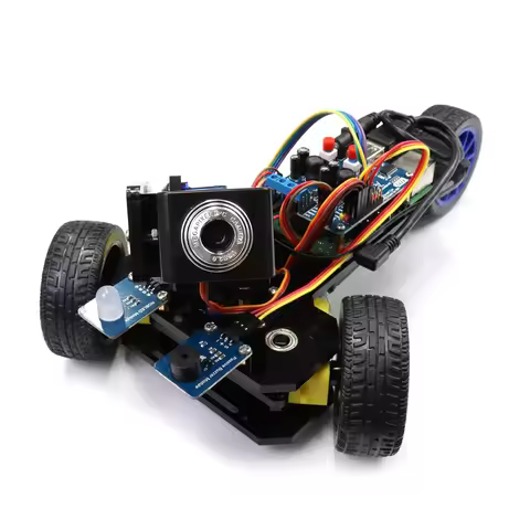 Freenove 3WD Car Kit for Raspberry Pi 5 4 B 3 B+ B A+, Video Mode, Radar Mode, App Control, Ultrason
