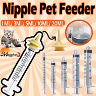 1-20ml Syringe Feeding Tool Nourish Nurture Safe Measuring Pet Feeder Plastic Syringe with Nipples