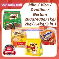 (FREE SHIPPING NO SBH/SRW)Nestle MILO Activ-Go Chocolate Malt Powder/VICO/OVALTINE/NESTUM[200g/400g/