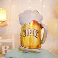 【 EC】Large beer cup aluminum film balloon annual meeting Beer Festival Bar Draft Beer Cup Carnival