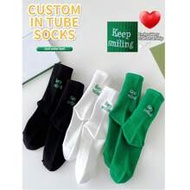 Face Socks 1 Pair Embroidered Custom Women And Men's Sports Socks, Personalized Custom Text Socks Fo