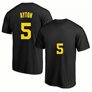 Deandre Ayton Basketball Cotton T-Shirt Men's Crew Neck Short Sleeve Breathable Streetwear Oversized