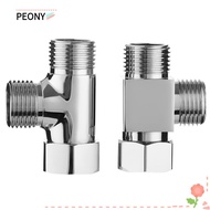 PEONIES 1/2" Diverter Valve Convenient Hardware 3-way Brass Bathroom Supplies Function Switch Water Tap Connector