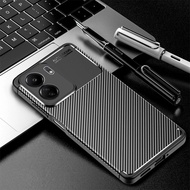 For Xiaomi Redmi 13C Case Back Shockproof Cover Redmi 13C 5G Poco C65 redmi 13c Carbon Fiber Protect