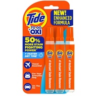 Tide Pen Stain Remover for Clothes 3 counts To Go Food & Drink Spot Cleaner Portable Travel-Friendly