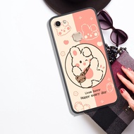 Vivo V7 - V7 PLUS - V9 - Y85 - V11i - Y97 Case, Super Cute Rabbit Print.