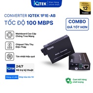 [COMBO PRICE] Photoelectric Converter, IQ model optical Converter­-1F1E-AB, speed 100 mbps, 1 fiber 