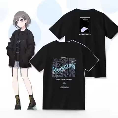 BanG Dream! It's MyGO Print T Shirt Year round clothing personality Clothes high quality soft Y2k Sh