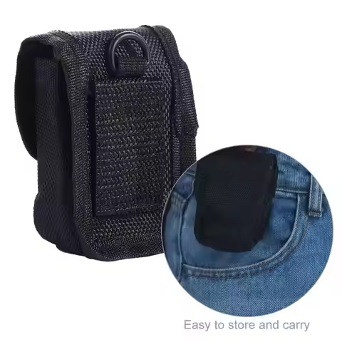 Belt Bag Oximeter Storage Bag Coin Bag Nylon Oximeter Protective Case Small Black Pulse Oximeter Car