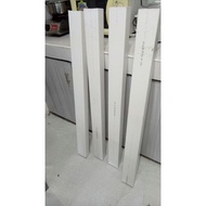 ▲PVC tubular downspout white for hydroponics use. 2.5X4inches 4feet length /atlanta downspout