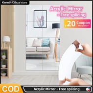 Acrylic Stitching Mirror Flexible HD Mirror Sticker Wall Self Adhesive Full Body Mirror Free Style