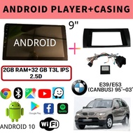 BMW E39/E53 (CANBUS) 95'-03 9" Inch Android 10 Car Android GPS Wifi Bluetooth Andriod Player With Ca