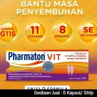 Pharmaton Vit 5s 10s 15s 5 Kapsul Ginseng Strip Stamina Vitalitas Pria