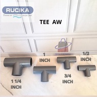 Rucika PVC AW Long Pipe Connection Tee Rucika AW Long PVC Tee | Pvc pipe Tee