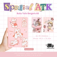 Striped Notebook Aesthetic Notebook/ Children's Notebook/ Cute Notebook/