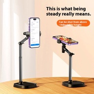 HZZD T10 three-section height-adjustable phone stand for live streaming and overhead shooting, adjus