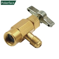 POKERFACE Car Air conditioning R134a A/C Refrigerant Self-Piercing Can Tap Valve Bottle Opener Adapt