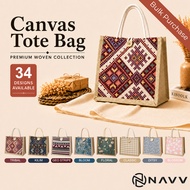 NAVV Canvas Tote Bag | Bulk Order | 34 Designs Available | Doorgift Bag for Wedding, Birthday, Event