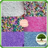 50g foam beads to decorate gift boxes, lovely colorful foam beads, 3-5 cups