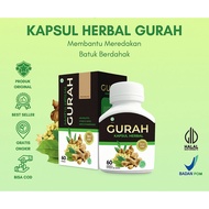 Original BPOM Gurah Herbal Capsules Treats Asthma, Phlegmy Cough Symptoms, Shortness of Breath, Asth