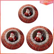 [szxmkj2] Christmas Door Mat Bedroom Rug Round Carpet Christmas Round Rug for Living Room