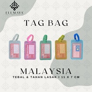 ELLMAYA: Tag Bag Malaysia Luggage Hand Carry Cabin Baggage Tag Tebal Tahan Lasak