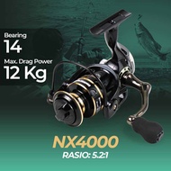 reel pancing terbaik harga murah kwalitas mewah dan kuat taffsport NX4000