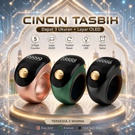Cincin Zikir Multi-Channel Vibration LED Digital Zikir Ring OLED Screen 3 sizes