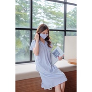 Toplyshop COD GRATIS ONGKIR  / Mini Dres wanita Stripe V  korean Style /  Dres  Wanita salur / Dress