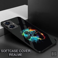 HP ( MK16 GAMERS ) Softcase Glossy Realme C55, C33, C31.C30,C61,C63,C65,C67 4G,C75 Case Glitter Glas