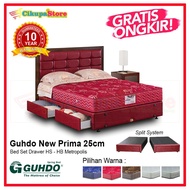 Spring Bed Guhdo New Prima Drawer HS Metropolis Uk 160x200 - Bed Set