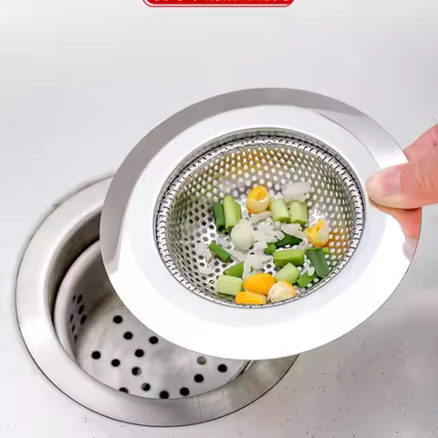 1pc Stainless Steel Kitchen Sink,Sewer Filter Screen, Sink Floor Drain Filter Screen,Vegetable Basin