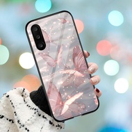 Samsung M56 Glass Softcase - Latest Samsung Phone Case - Butterfly MOTIF - Cool - GM 038