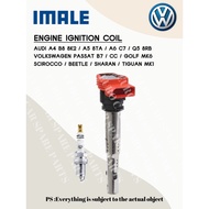 ENGINE IGNITION PLUG COIL & SPARK PLUG (PASSAT B7 CC GOLF MK6 SCIROCCO BEETLE / AUDI A4 A5 A6 Q3 Q5 